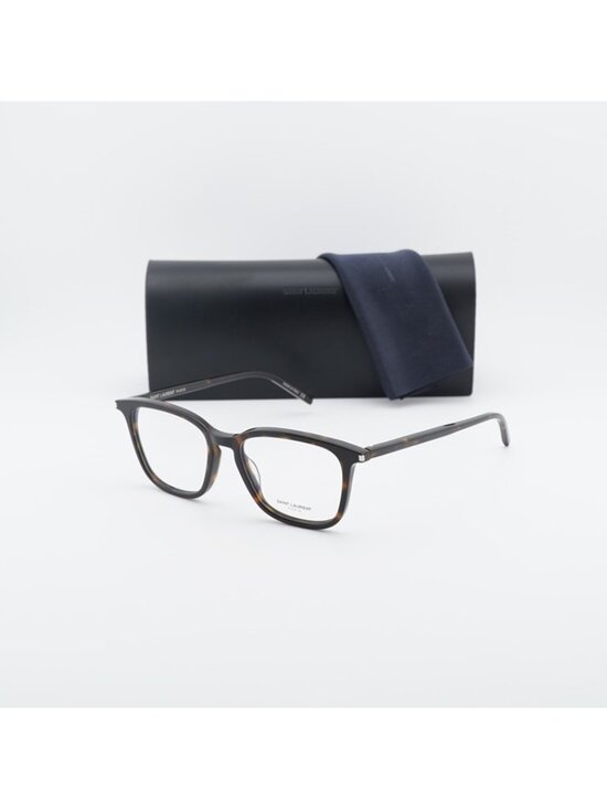Saint Laurent SL479 002 Eyeglasses Havana 52mm Square Frame